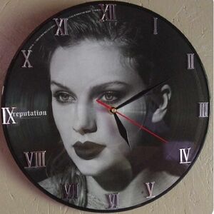 Reputation Vinyl Record Clock.